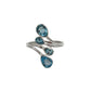 Teardrop Sky Blue Topaz Ring