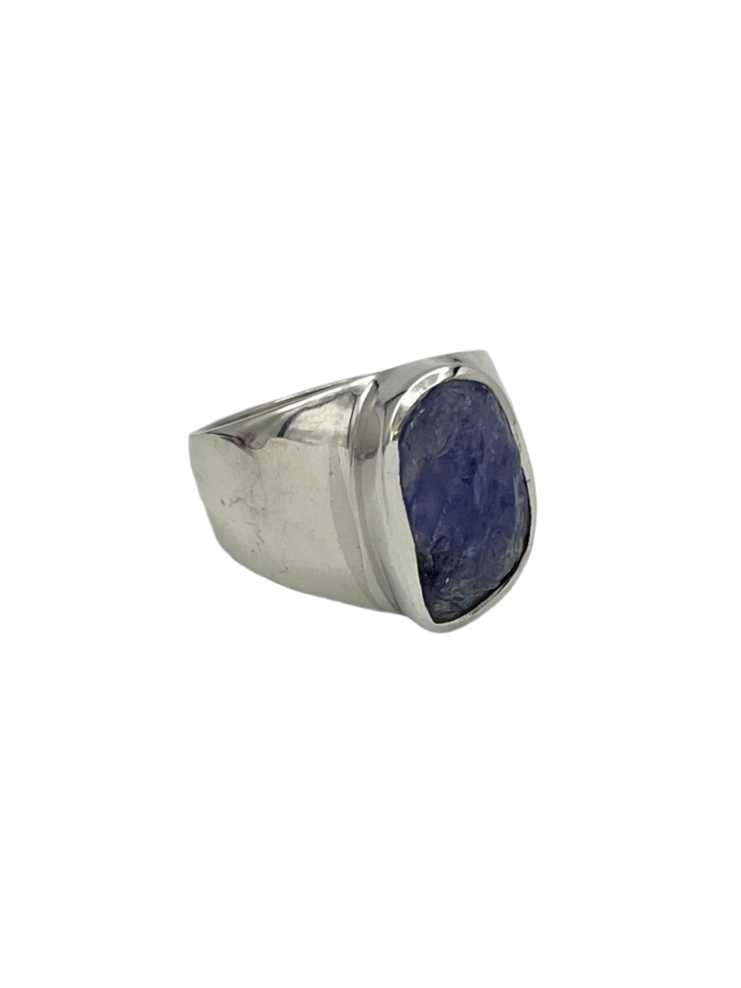 Sterling Silver Raw Tanzanite Rings