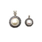 Sterling Silver Round Filigree Pearl Pendants