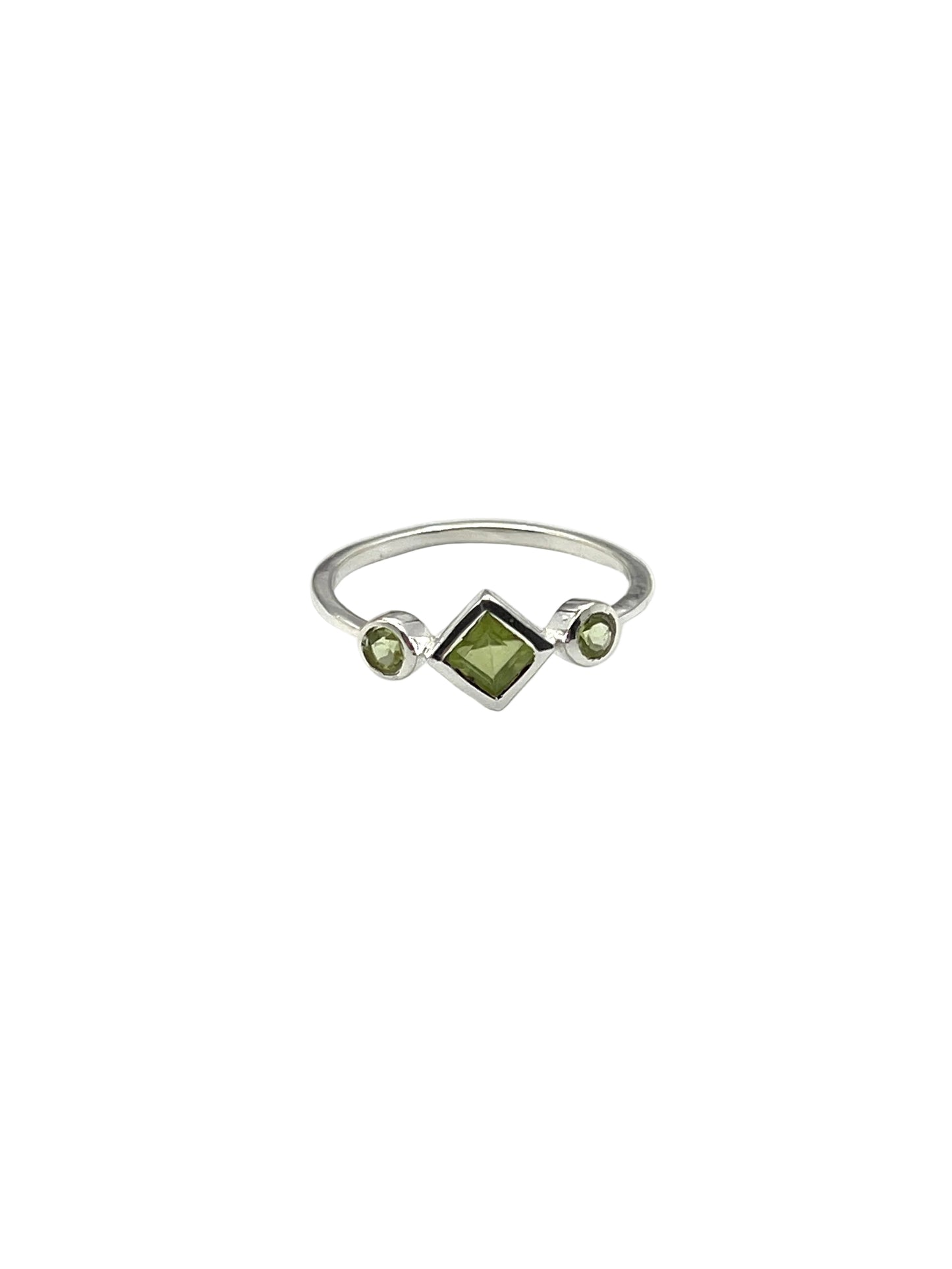 Square Gemstone Rings