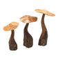 Mushroom Parasite Wood Carvings