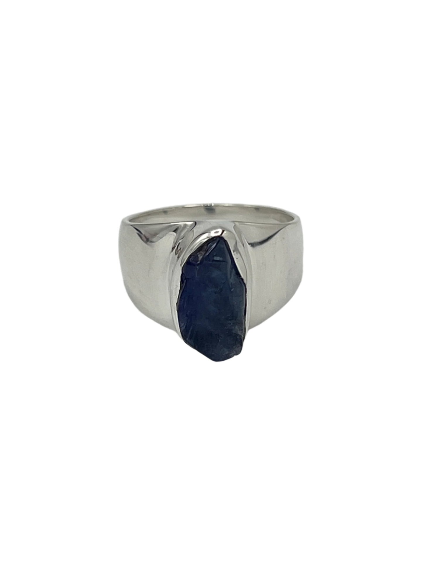 Sterling Silver Raw Tanzanite Rings