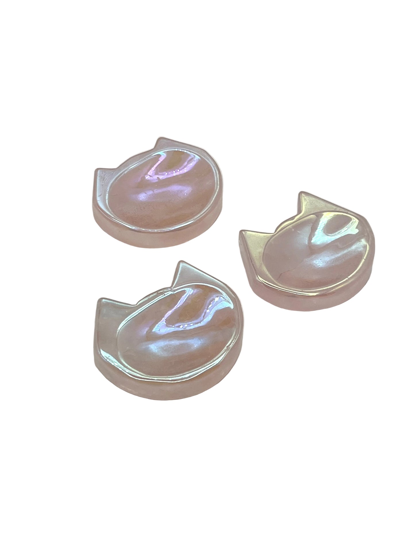 Aura Rose Quartz Cat Bowl