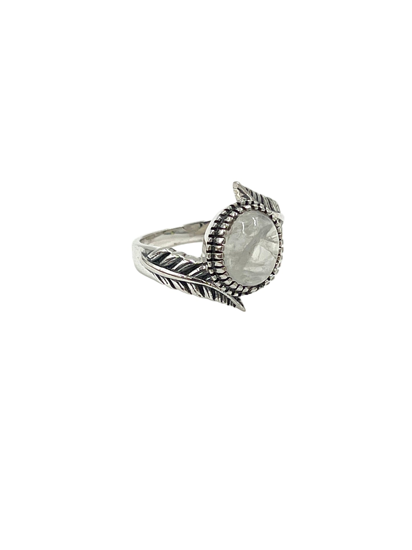 Leaf Wrap Moonstone Ring