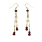 Sapphire & Ruby Gold Filled Earrings