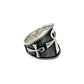 Sterling Silver Triple Ankh Ring