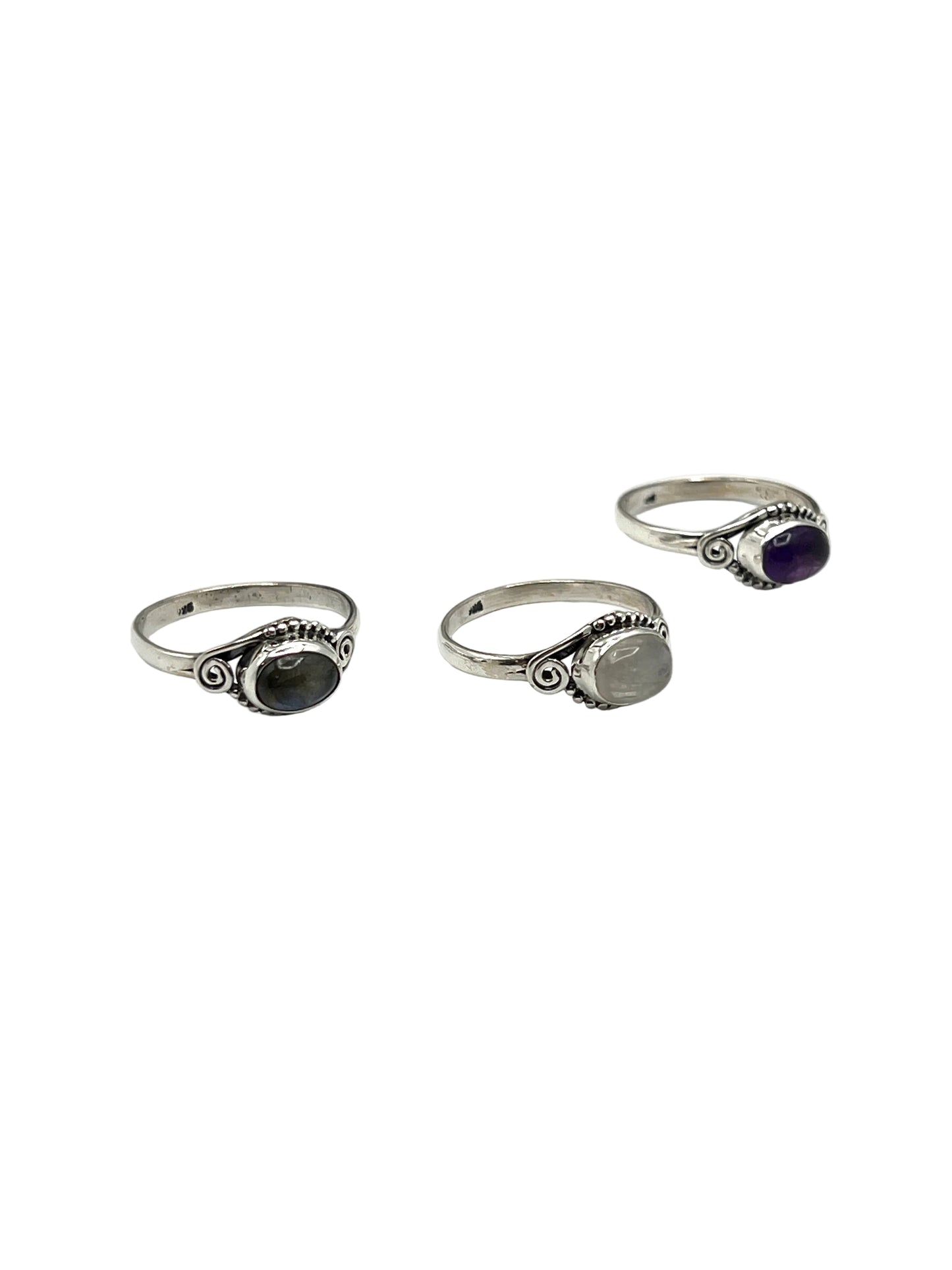 Oval Gemstone Rings