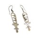 Silver Sistrum Goddess Earrings