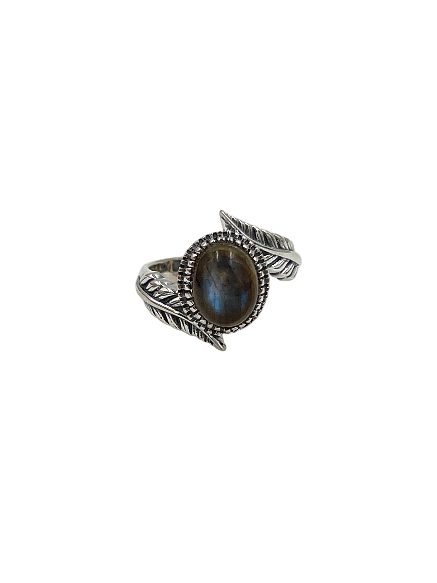 Leaf Wrap Labradorite Ring