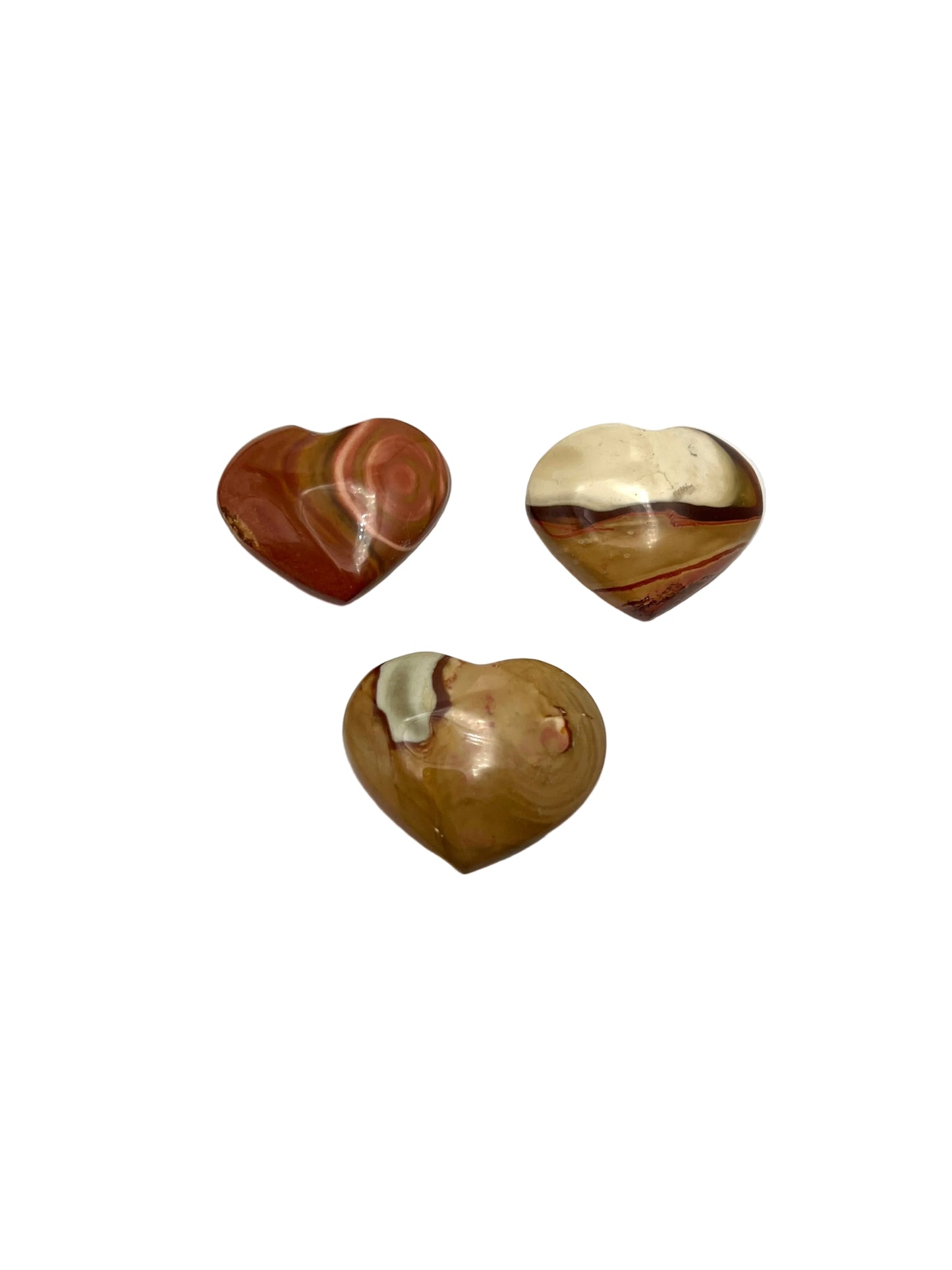 Polychrome Jasper Hearts