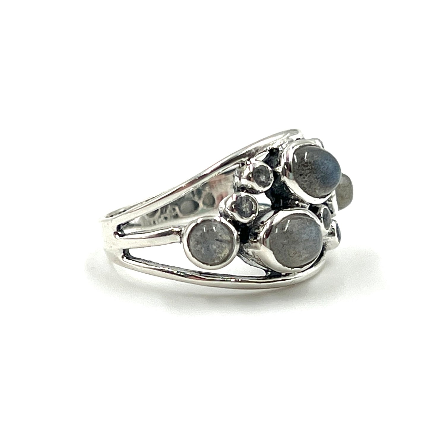 Sterling Silver  Multi Gemstone Oval Rings