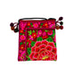 Embroidered Lotus Flower Crossbody Bag