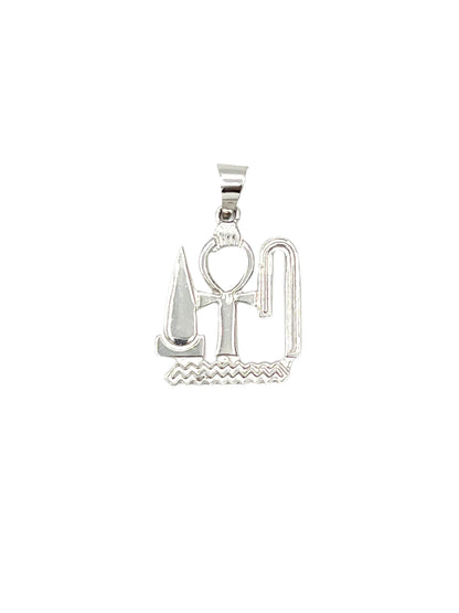 Silver Udja Ankh Seneb Pendants
