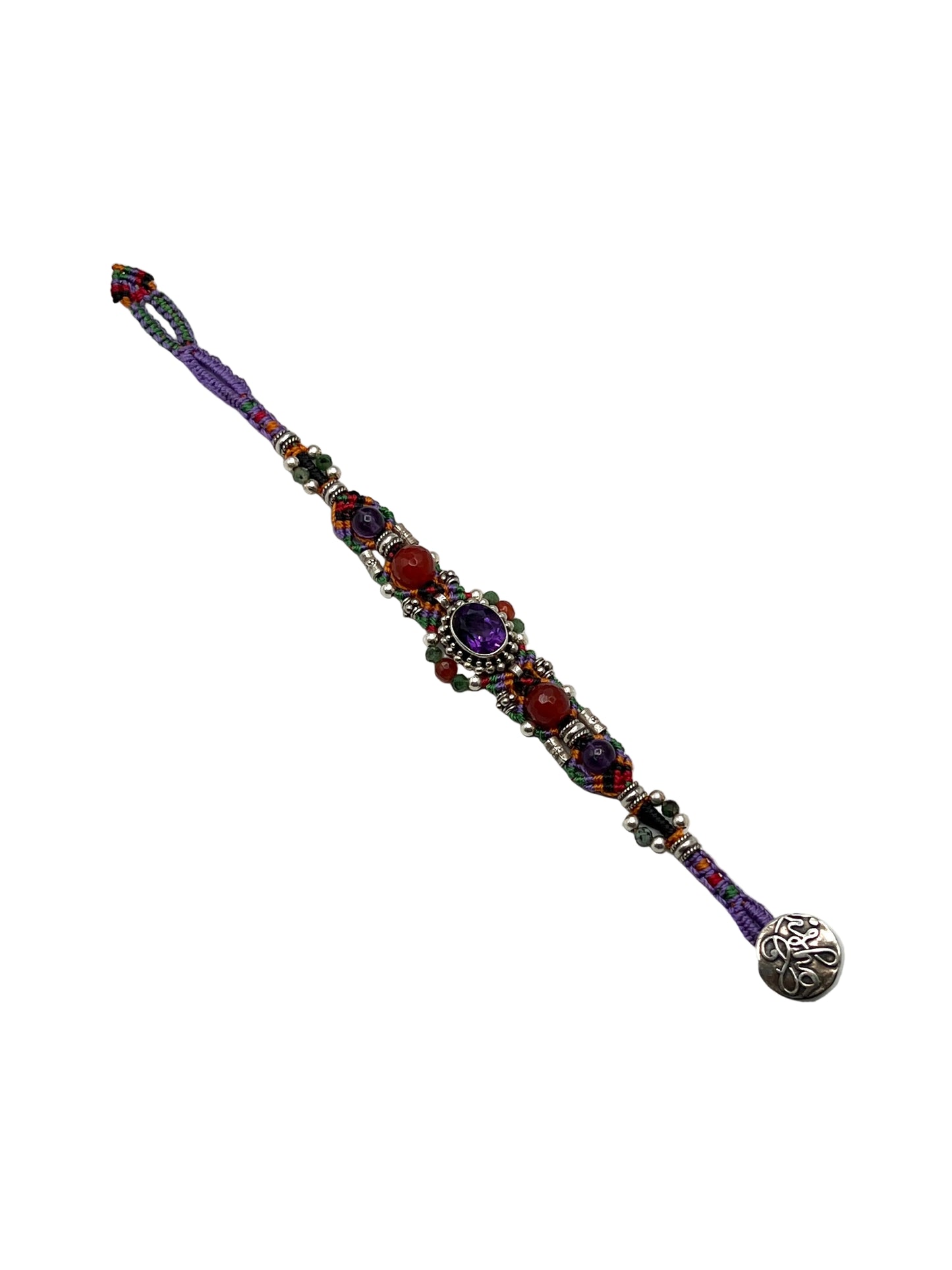 Macrame Amethyst Bracelet
