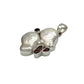 Sterling Silver Pearl & Garnet Pendants