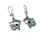 Silver Eye of Horus Earrings