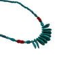 Silver Teardrop Turquoise Necklace