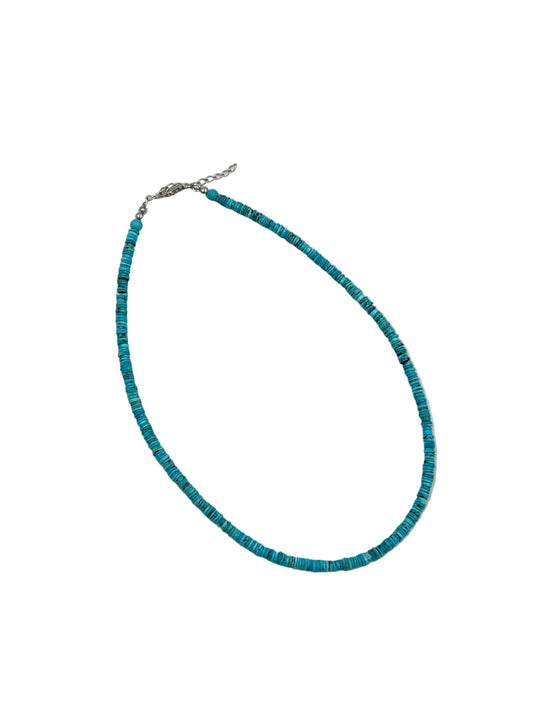 Kingman Heishi Turquoise Necklace