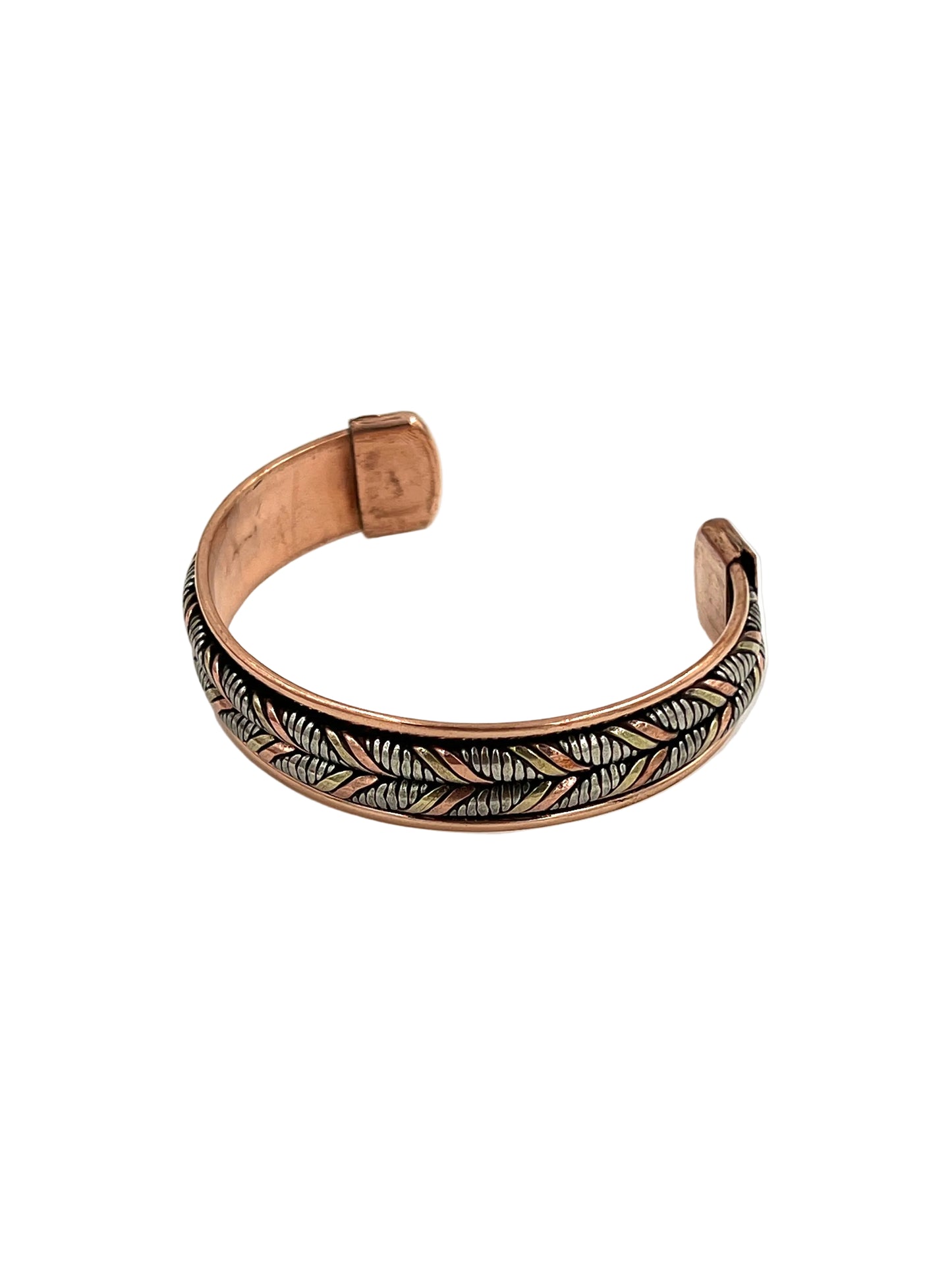 Multi Metal Braided Copper Bracelet