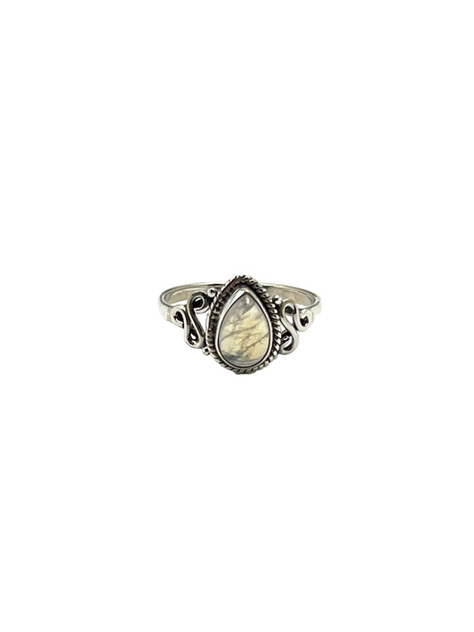 Teardrop Moonstone Ring