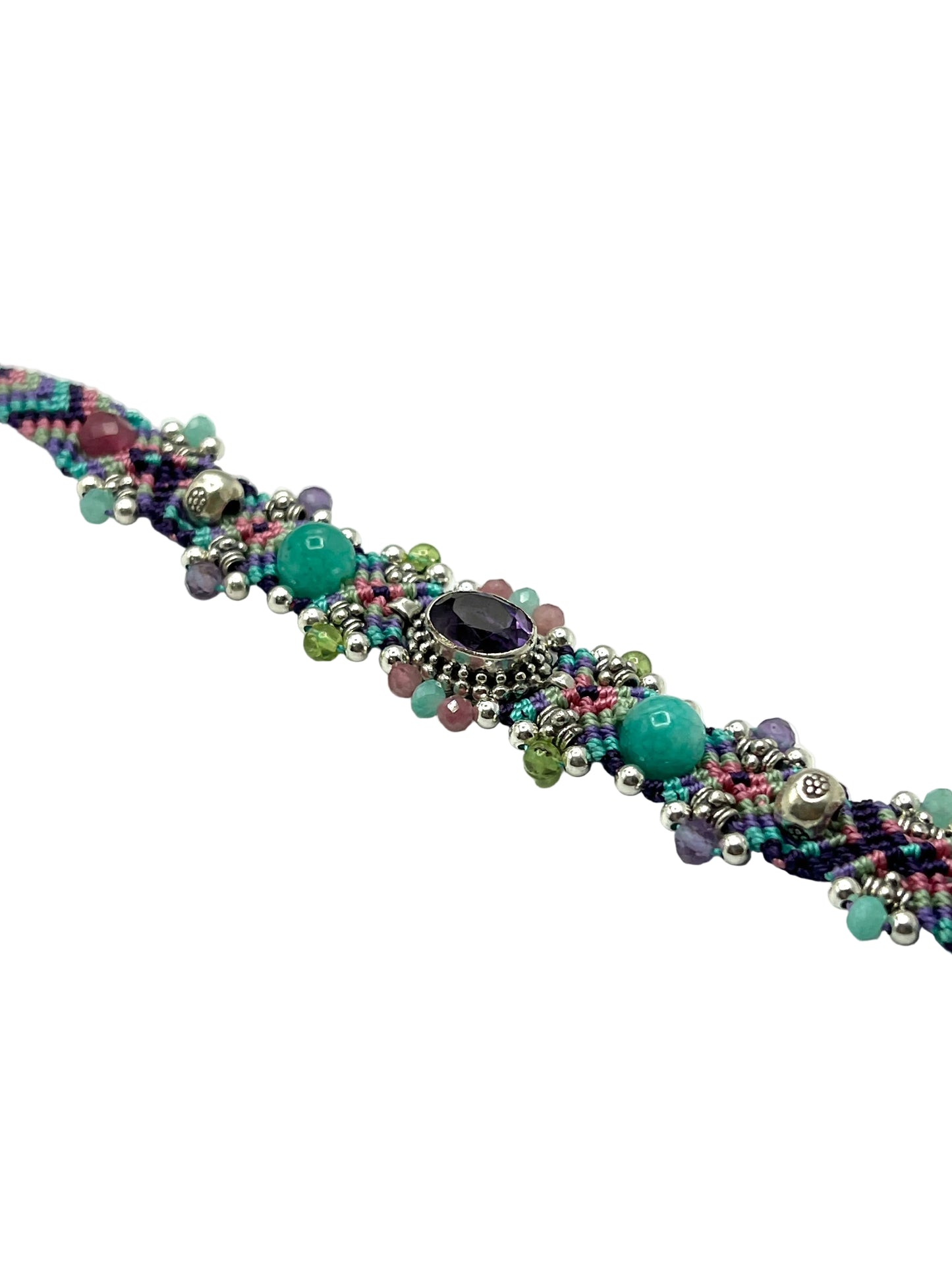 Macrame Amethyst Bracelet