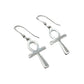 Sterling Silver Ankh Earrings