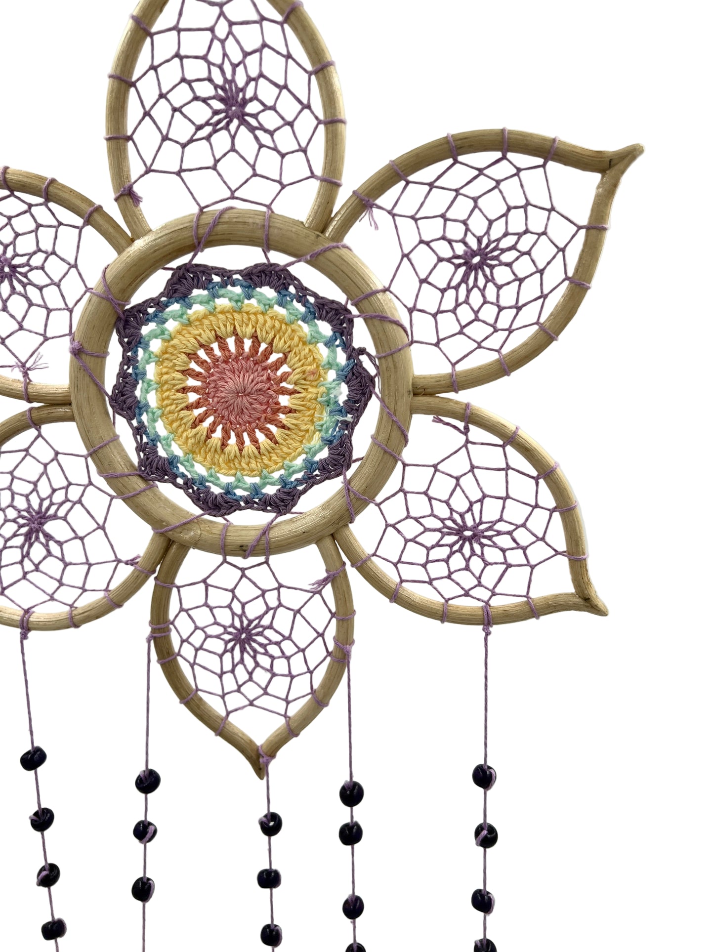Purple Lotus Dream Catcher