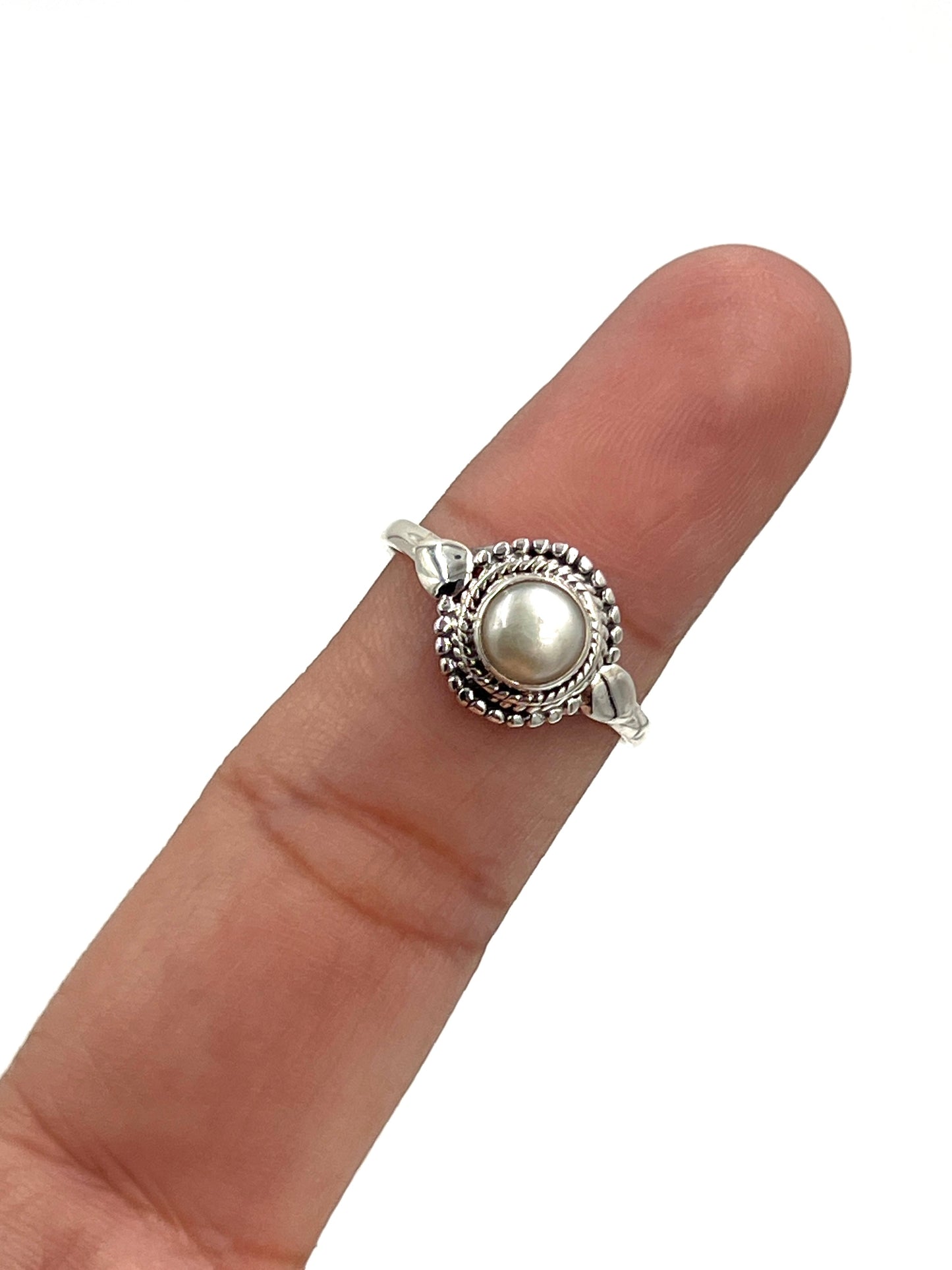 Beaded Pearl Ring