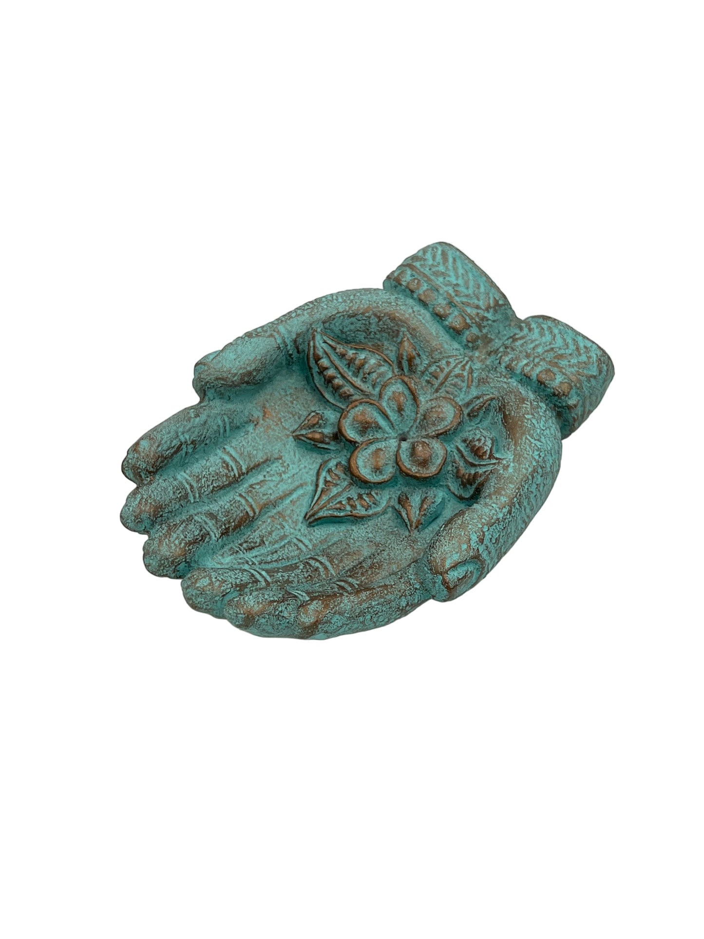 Resin Lotus Double Hand Incense Burner