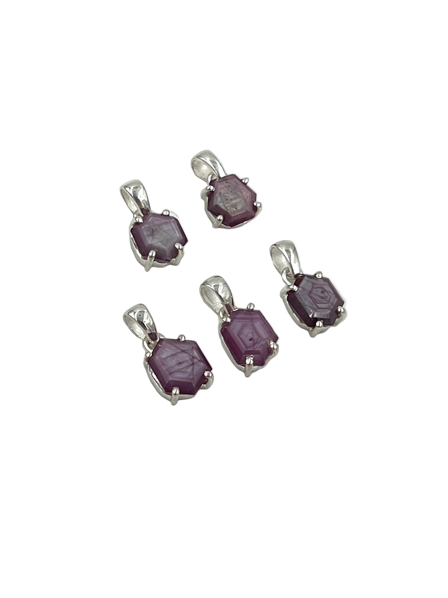 Ruby Stalactite Pendants