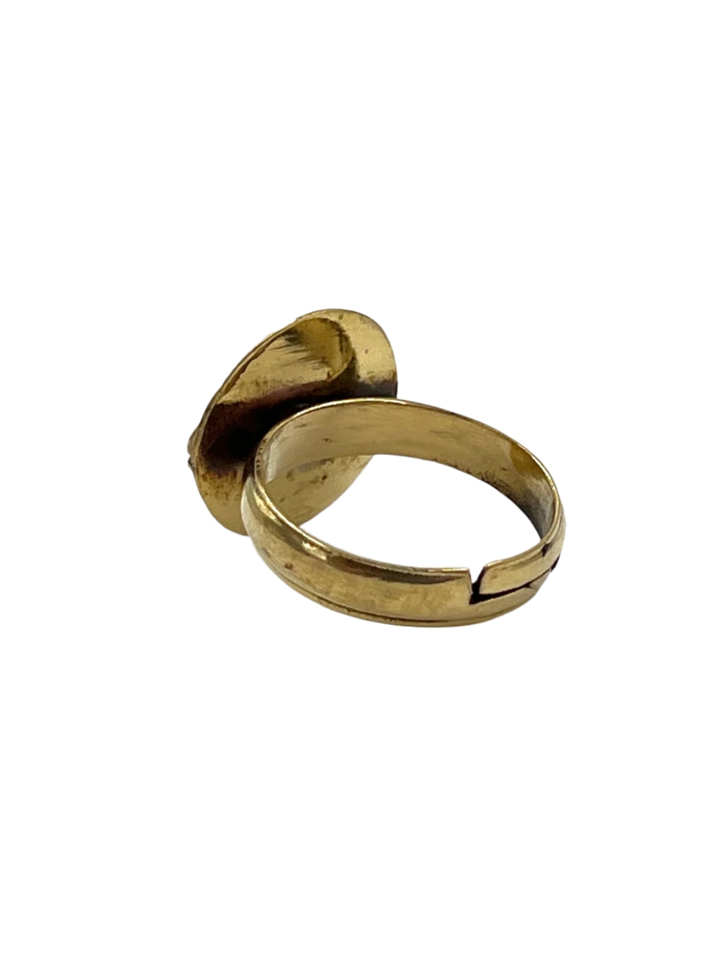 Evil Eye Brass Ring
