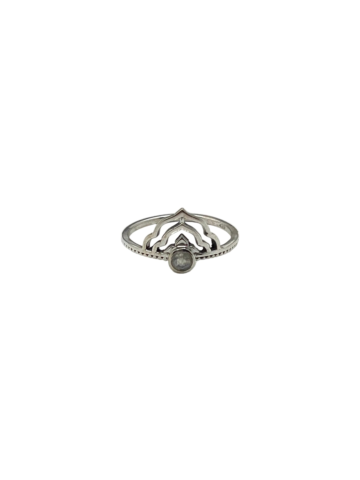 Lotus Crown Gemstone Rings