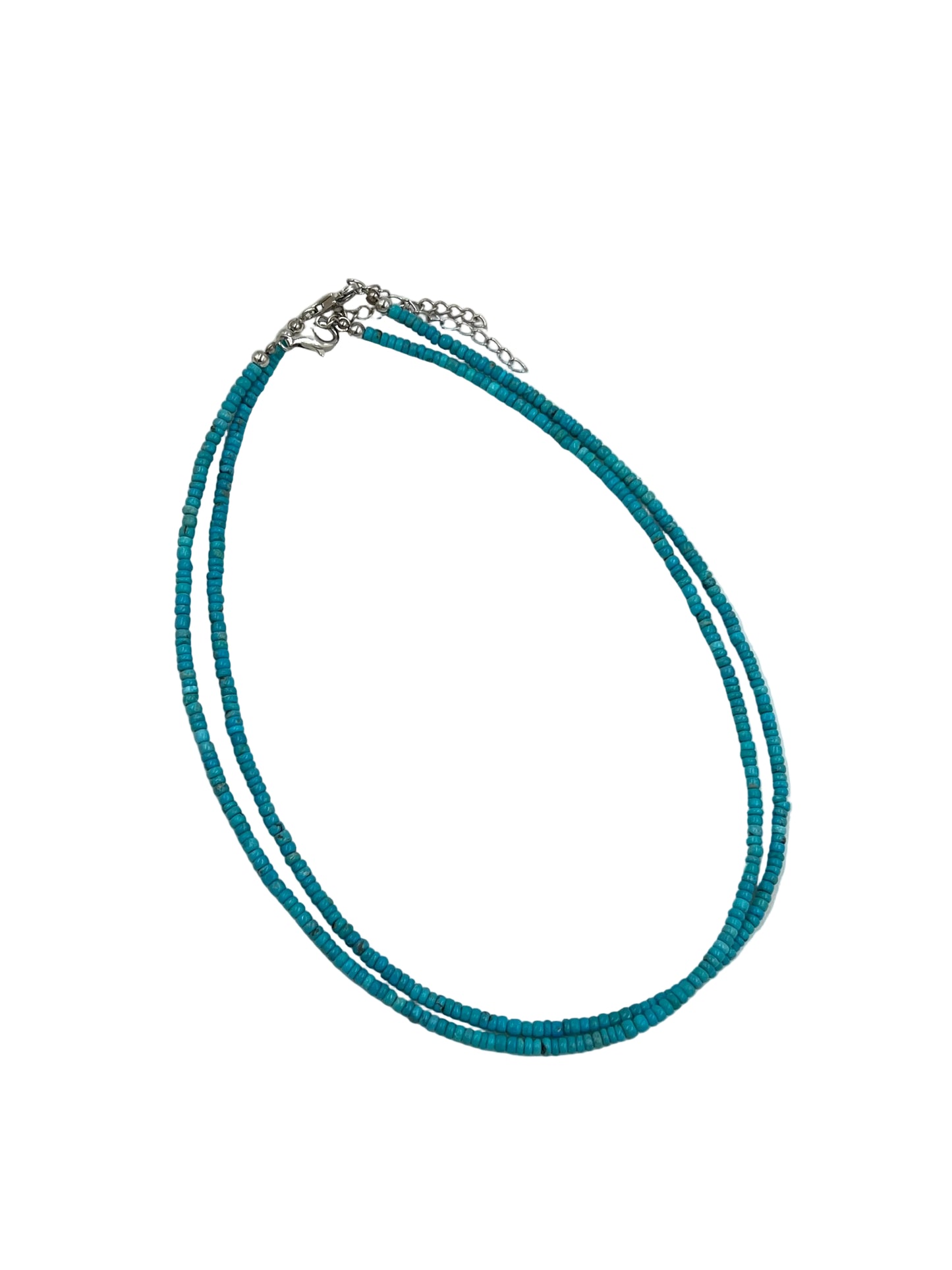Silver Kingsman Turquoise Necklace
