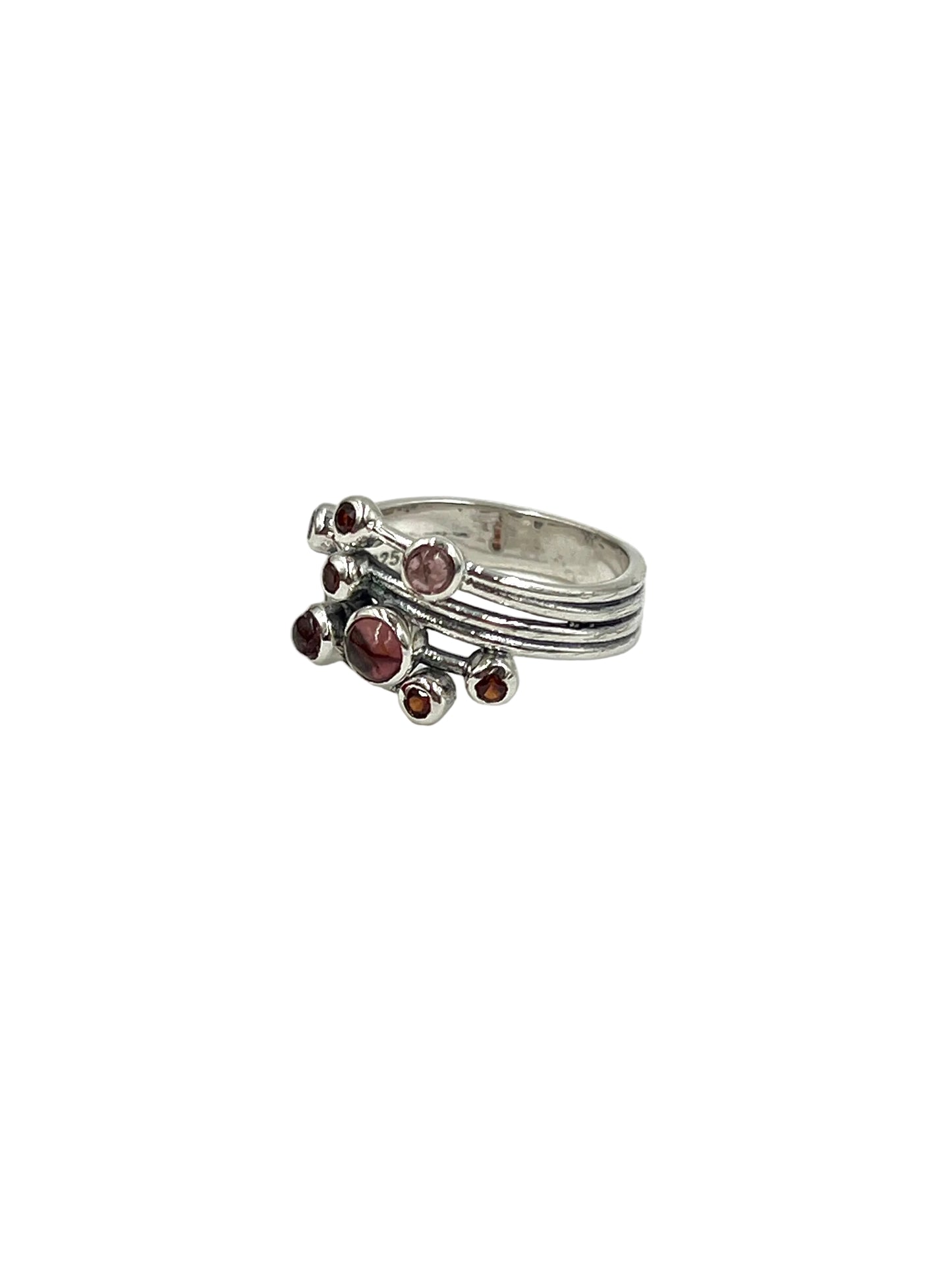 Pink Tourmaline Cosmic Ring