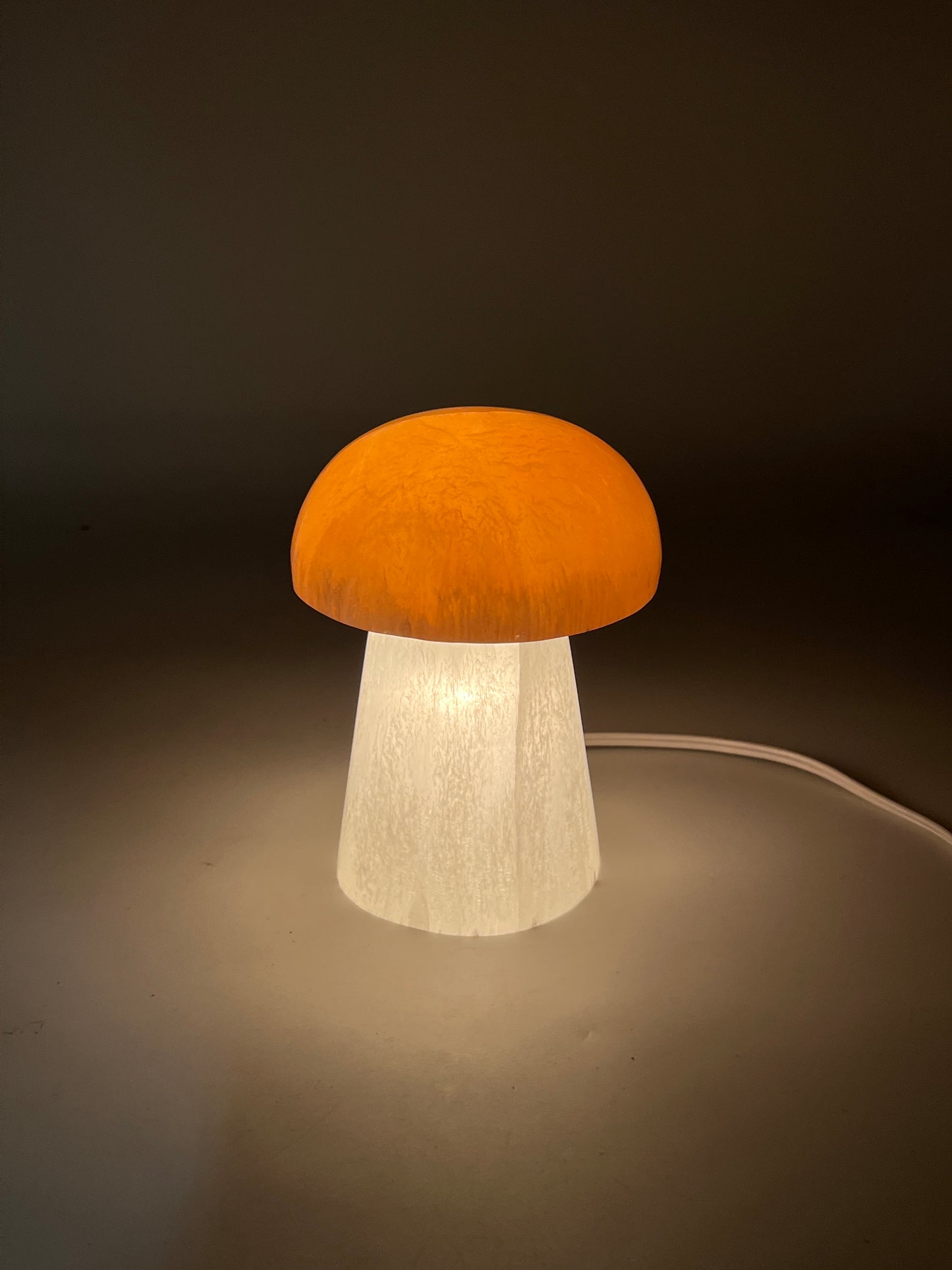 Selenite Mushroom Lamps