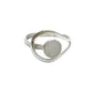 Sterling Silver Shell Laso Ring
