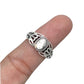 Sterling Silver Shell Peace Ring