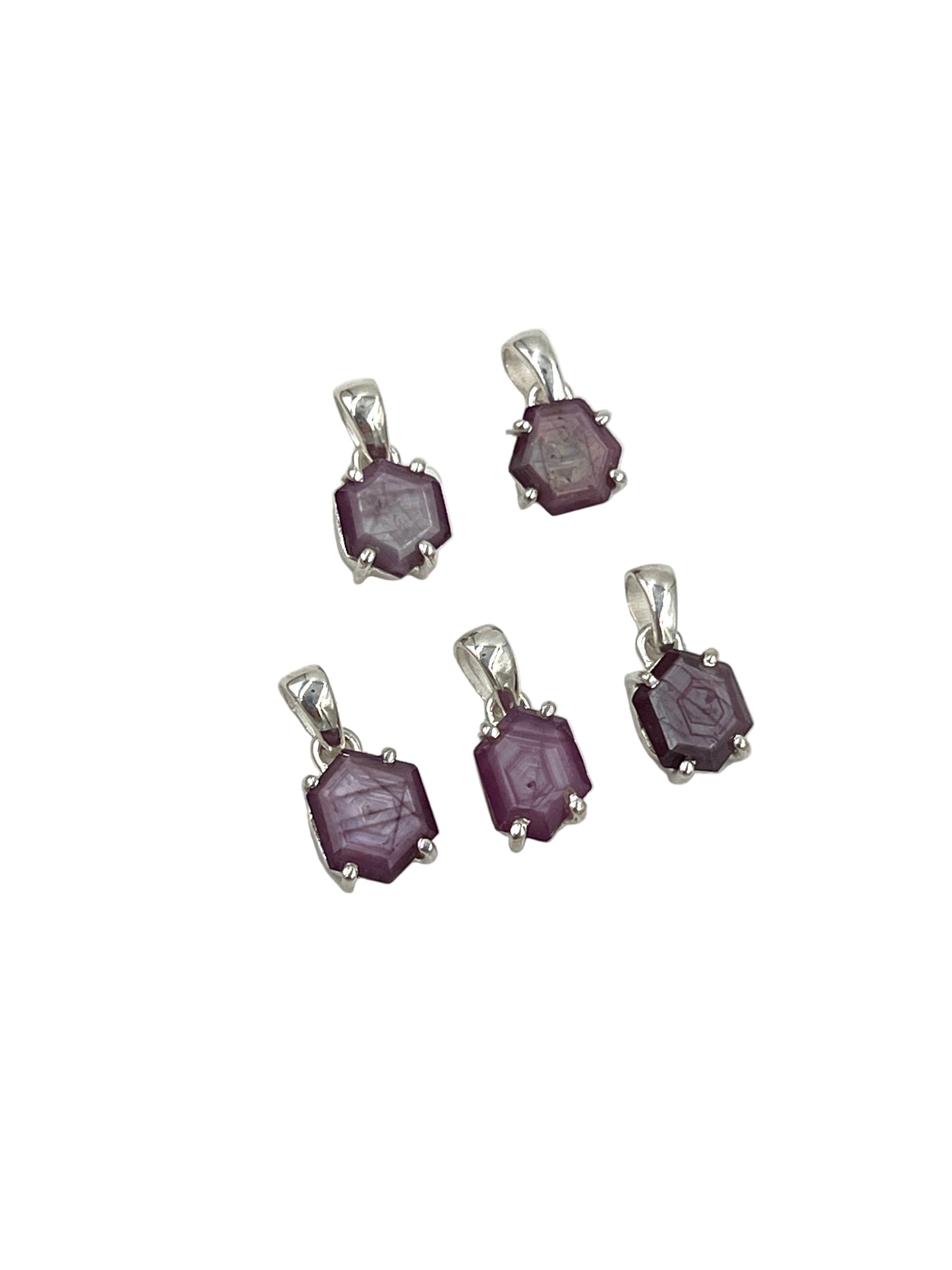 Ruby Stalactite Pendants