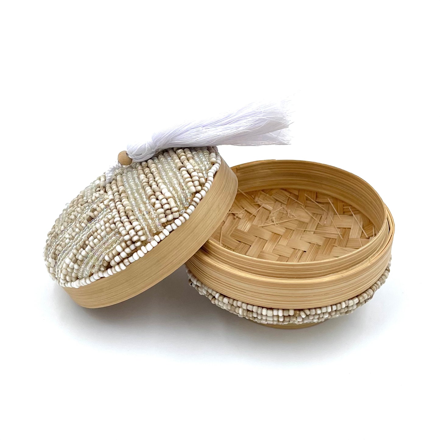 Bali Beaded Round Boxes