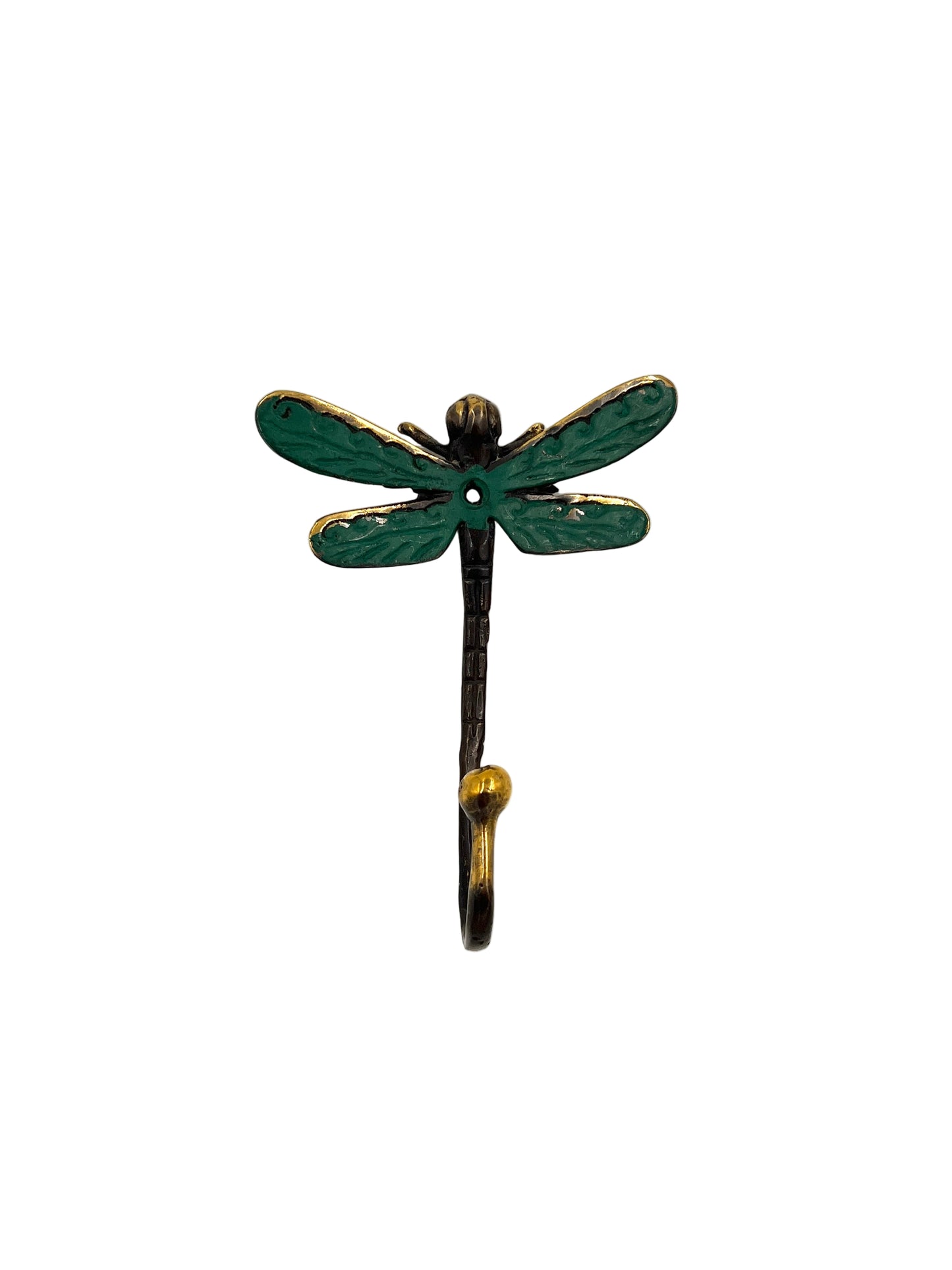 Oxidized Bronze Dragonfly Wall Hook