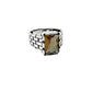 Silver Zultanite Brick Ring