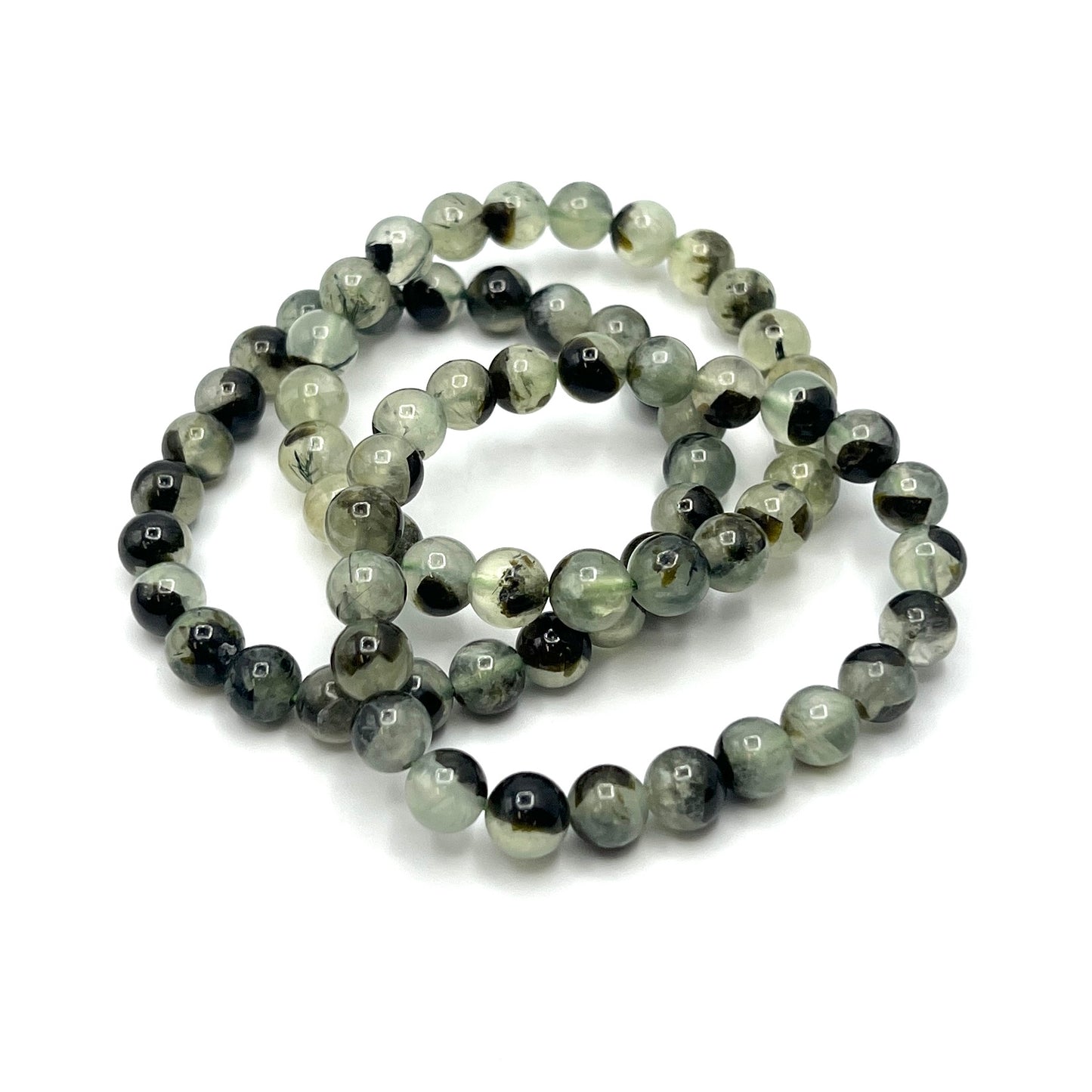 Prehnite & Epidote Stretchy Bracelets