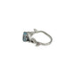 Faceted Oval Gemstone Vine Ring