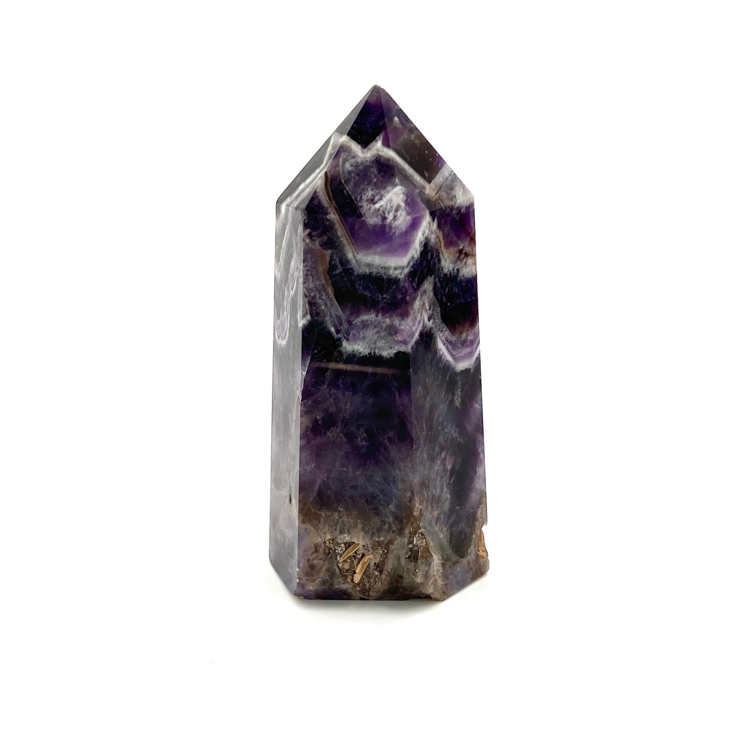 Large Chevron Amethyst Towers