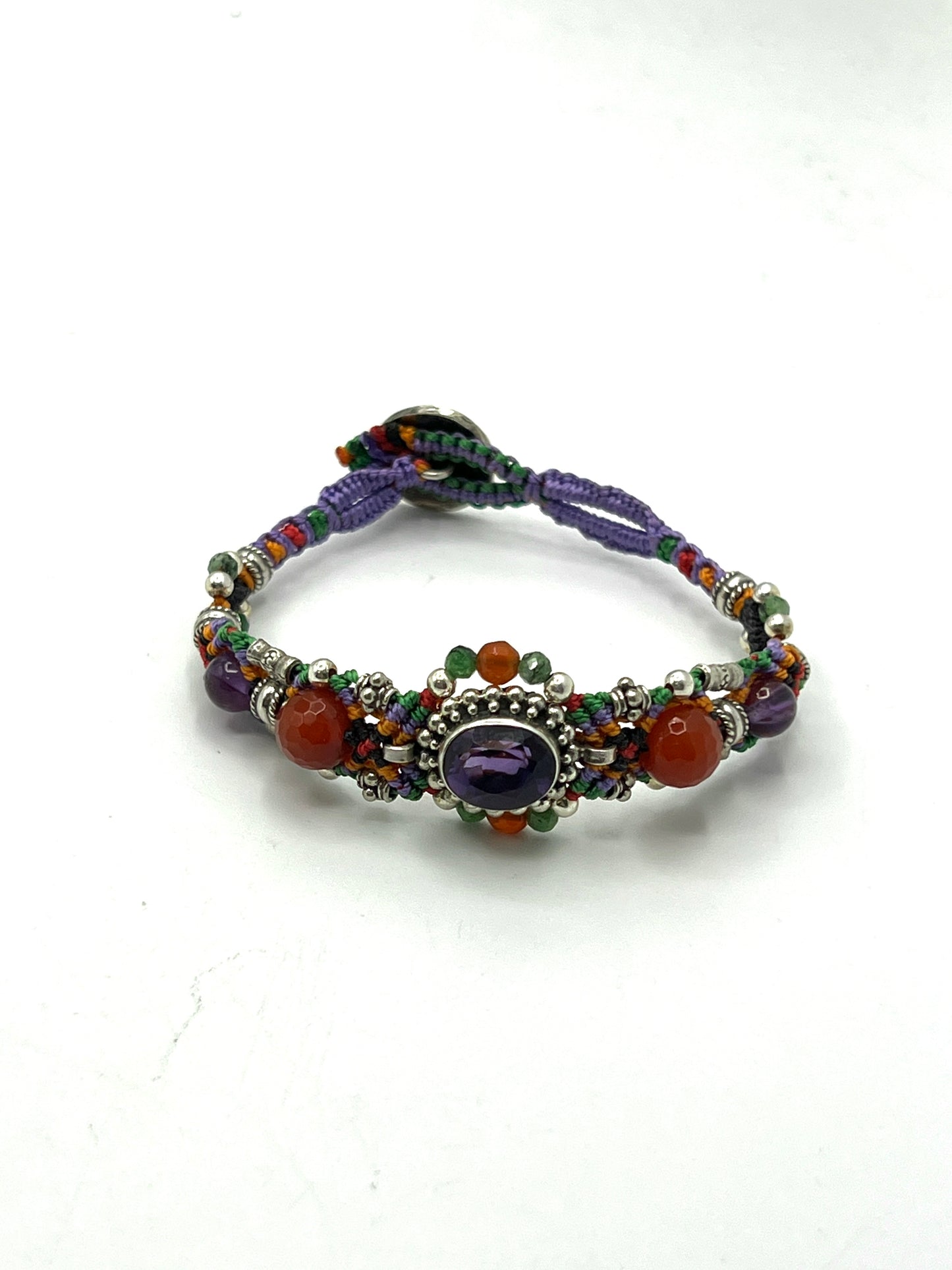 Macrame Amethyst Bracelet