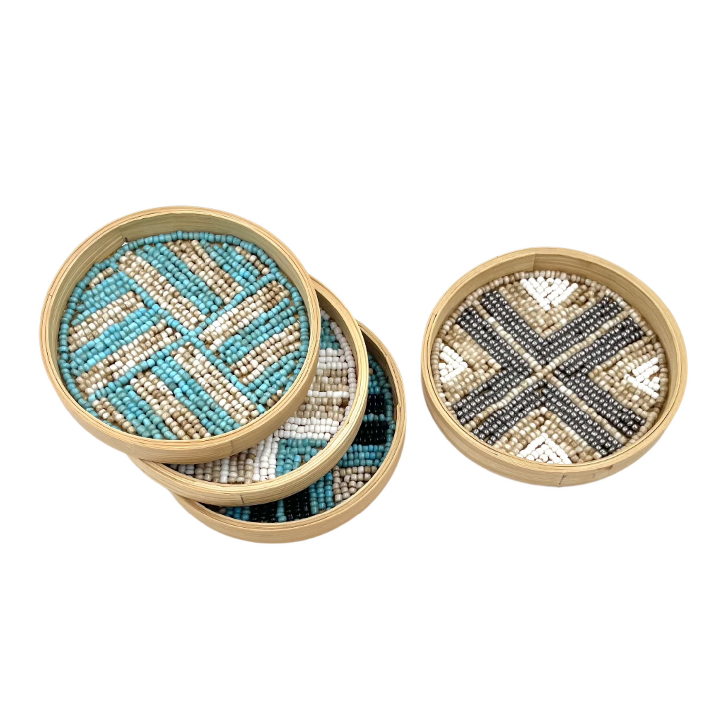 Bali Beaded Circle Coasters