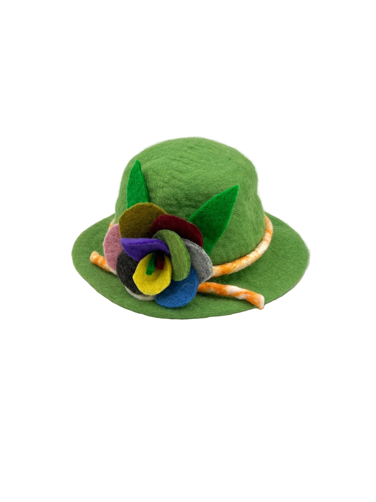 Hand Felted Flower Hat