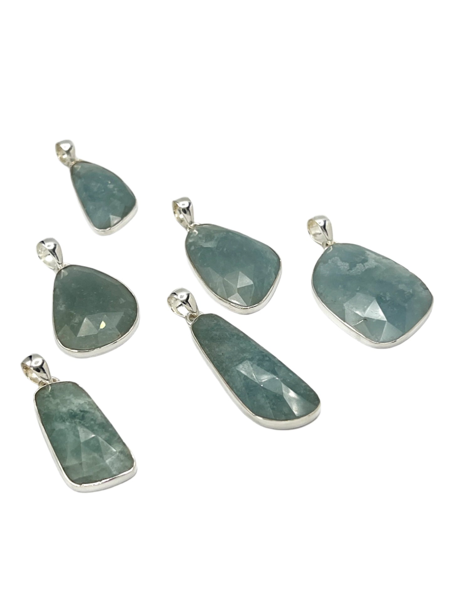 Sterling Silver Aquamarine Pendants