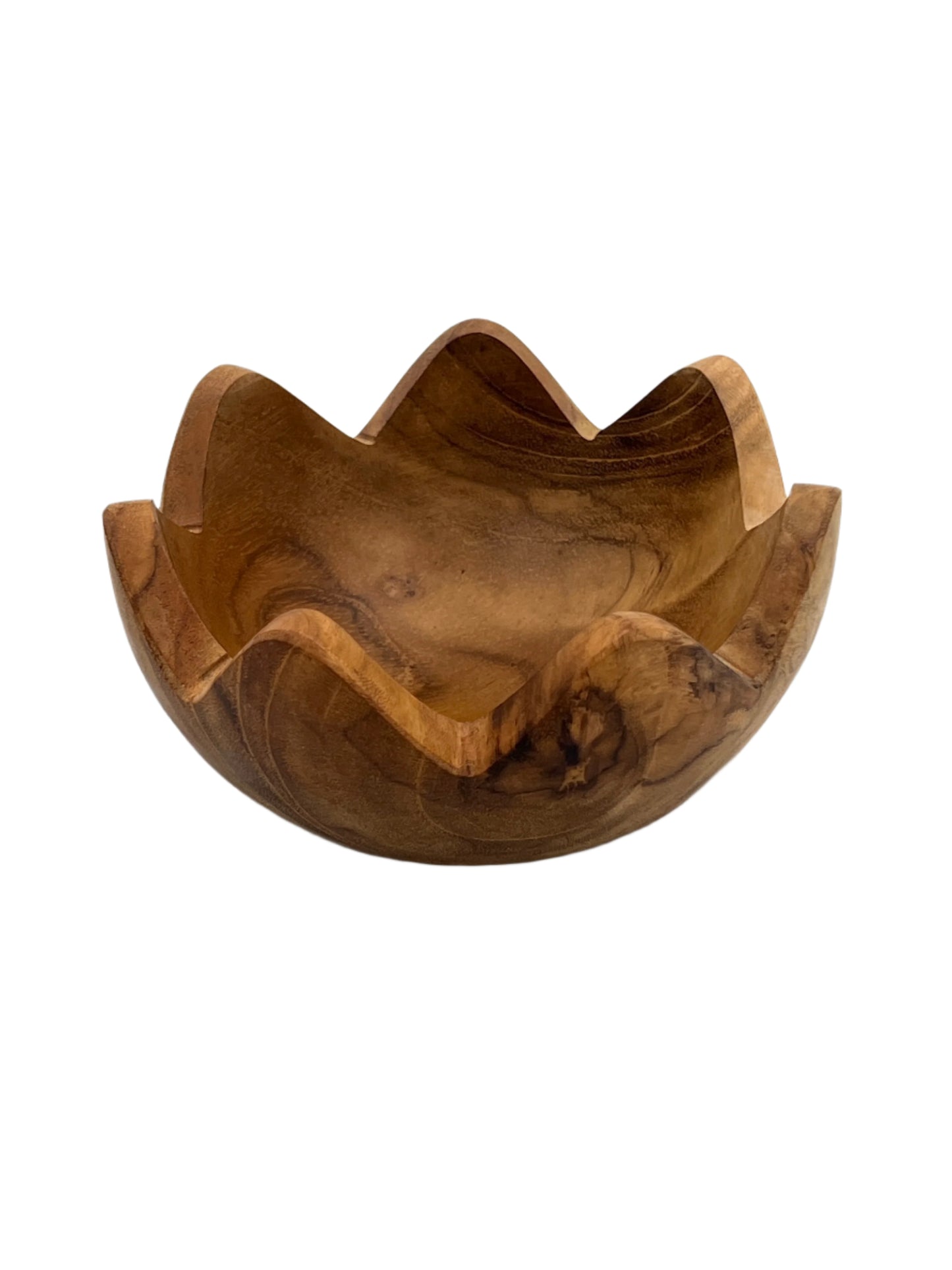 Teak Flower Bowl