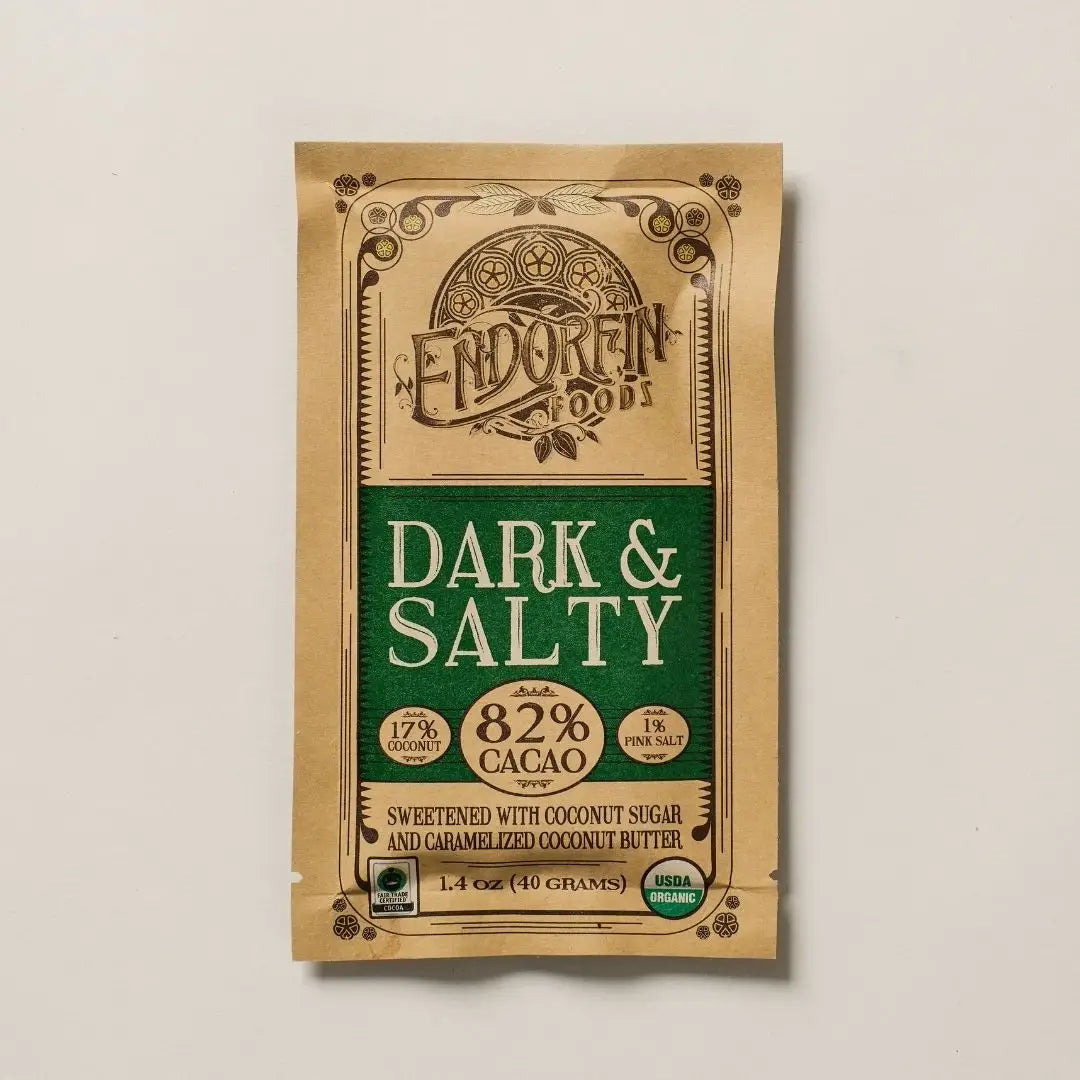 Dark & Salty • Dark Chocolate Bar • 82% Cacao